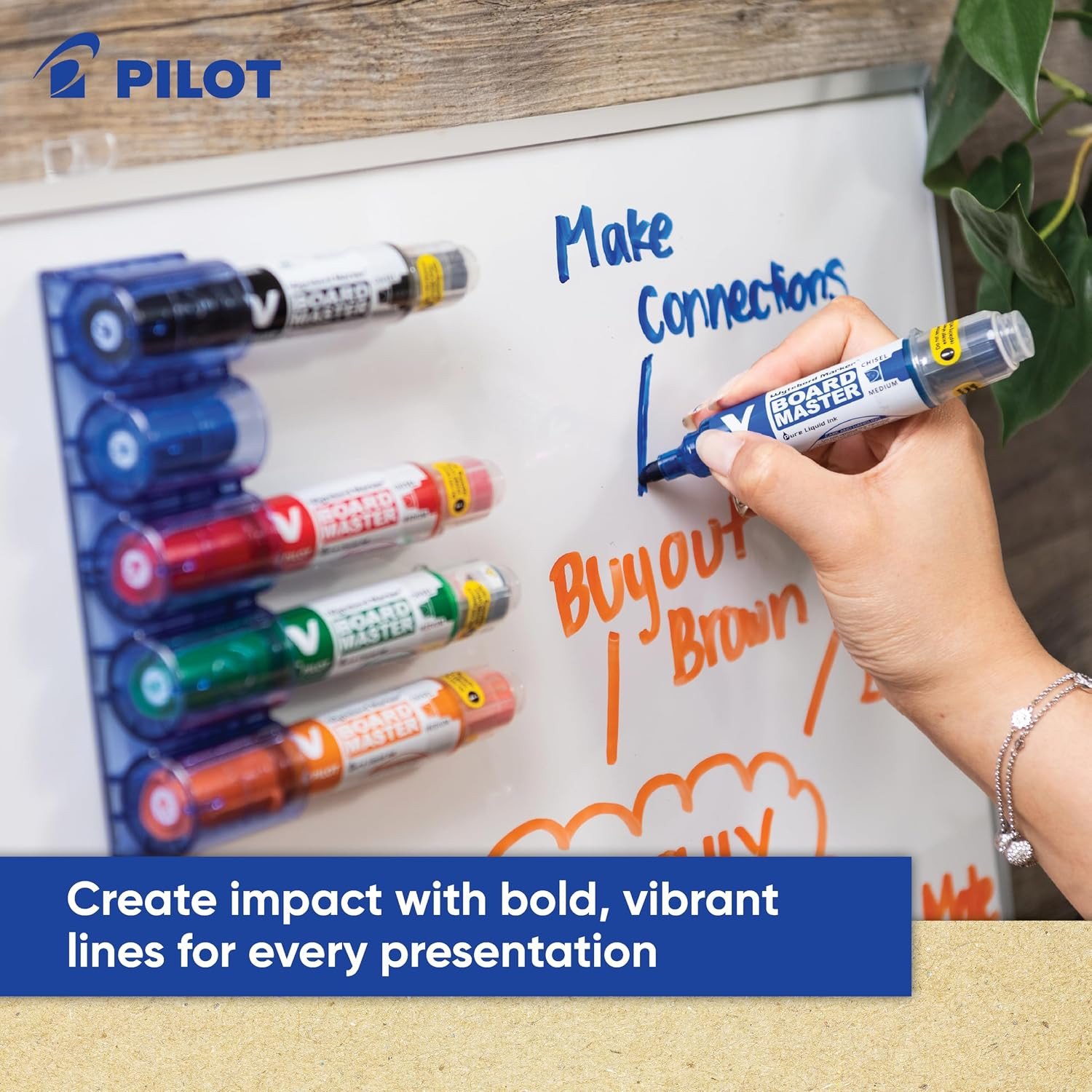 Pilot V Board Master Whiteboard Marker Bullet - Black (box/12pcs)