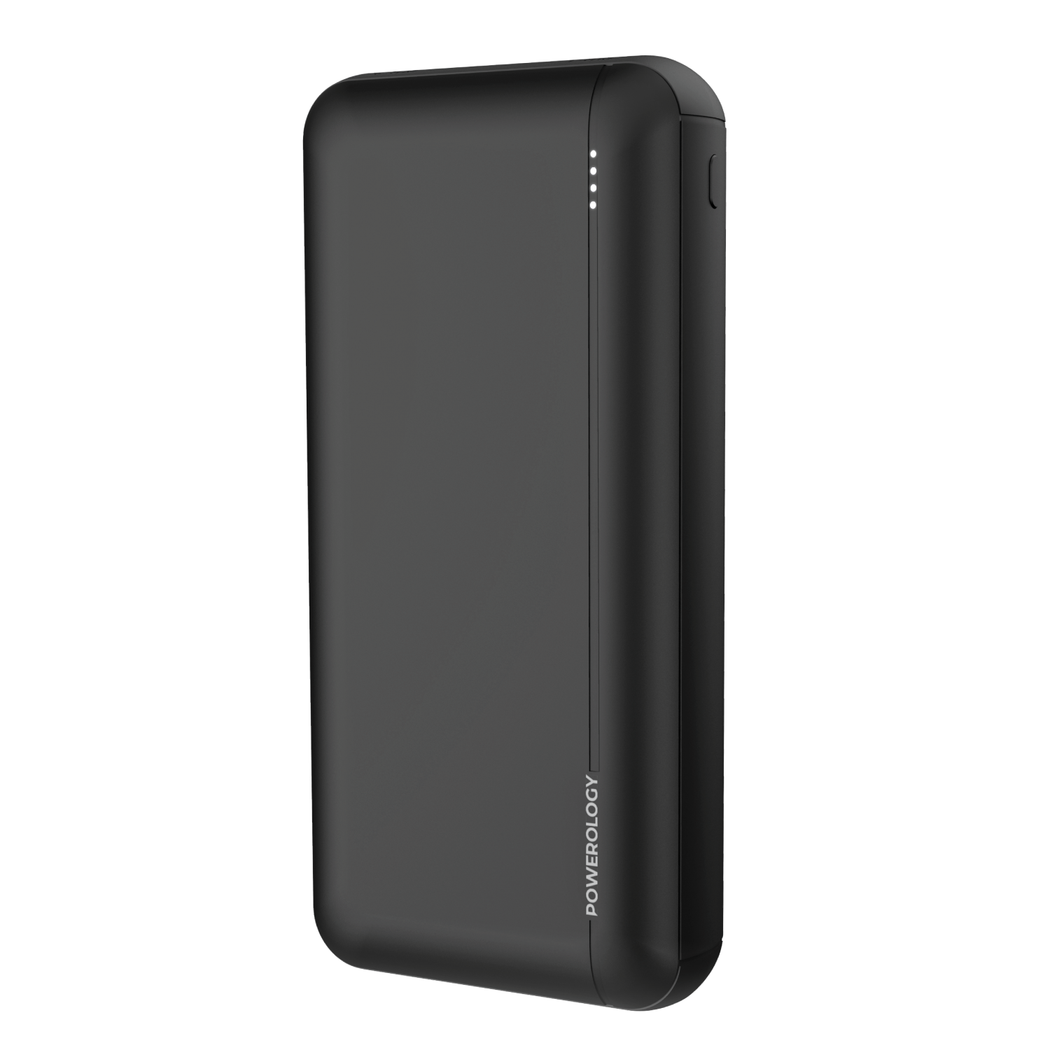 Powerology 20000mAh PD QC polymer Power Bank - Black