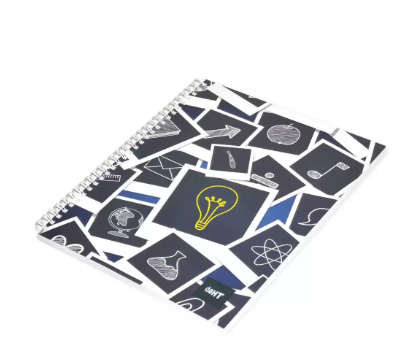LIGHT Pack of 10 Spiral Soft Cover Notebook, Single Line , 10X8 Inches (25.4 X 20.32 cm) 100 Sheets - LINB1081604S