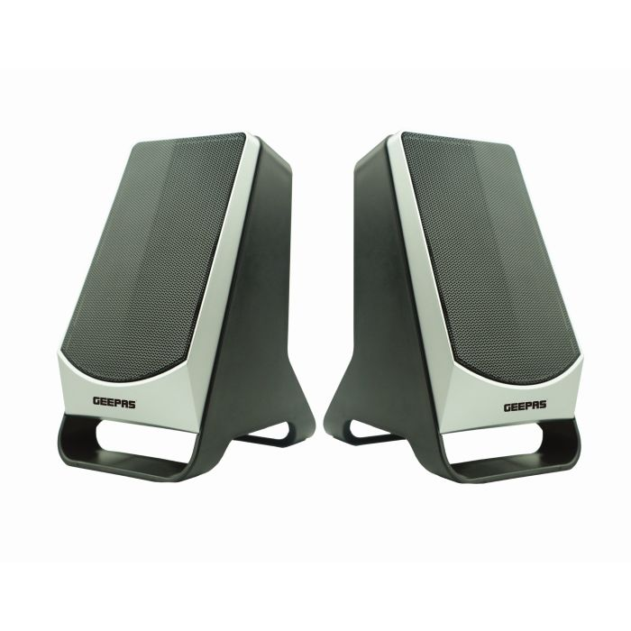 Geepas GMS11124UK 2.0 Computer Speaker - PC Speakers/Multimedia Speakers For Laptops & Computers - 1.3M Cable, USB Connection Type & 3.5mm Jack Stereo - 2 Years Warranty