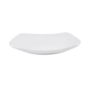 Royalford 12" Ware Square Flat Plate - Porcelain - White