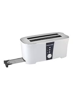 Electric 4 Slice Long Slot Cool Touch Toaster ,1350W 1350.0 W ET124-B5, White