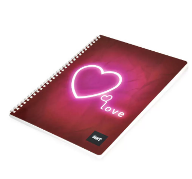 LIGHT Pack of 10 Design Spiral Soft Cover Notebook,With Border,10X8 Inches (25.4 X 20.32 cm) 80 Sheets - LINB108801612S