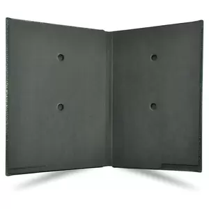 FIS Signature Book, Italian PU Material Cover, 18 Sheets with Gift Box, Green Color, 240 x 340 mm - FSCL18GRD2
