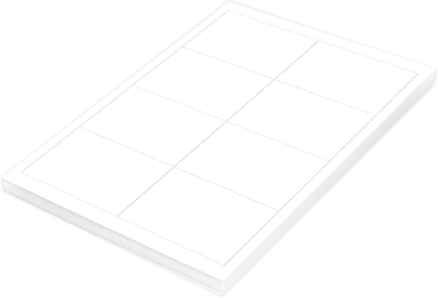 FIS Multipurpose Laser Labels, Colour White, Size 96.5X67.7MM, (8 Sticker x 100 Sheet) A4 Size, E.U. Origin Material - FSLA8-4-100