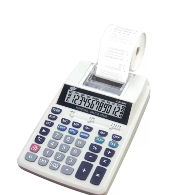 FIS Printing Calculator 12 Digits, 1 Color Printing