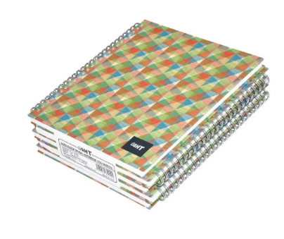 100 sheets LIGHT Spiral Hard Cover Notebook, Single, 22.86 X 20.32 CM -LINBS971605