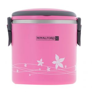 Royalford 180L Lunch Box - Stainless Steel - Pink