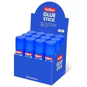 Artline Glue Stick 40g, Pack of 12 Pcs, White Color - ARGL40/12