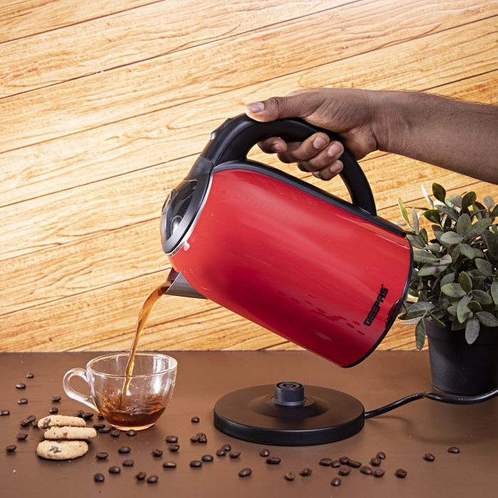 2 Layer Electric Kettle 1.7L 1800W - Stainless Steel, Cordless Water Tea Kettle With Double Wall, Auto Shut-Off & Boil-Dry Protection | Ideal For Coffee, Tea, Water & More | 2 Years Warranty