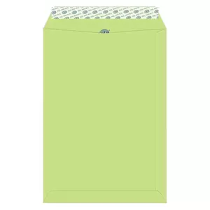FIS Laid Paper Envelopes Peel & Seal, Pack of 50 Pcs. Green Color, C4 (324 x 229 mm), 100 GSM - FSEE1027PBGR50
