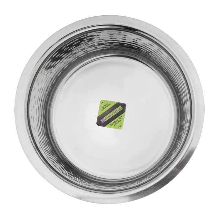 Hammered Pot, 2.8L Stainless Steel Tope, RF10762 | Friendly Tope/ Patila/ Cookware Set With Flat Bottom | Gas Stove Friendly, Heavy Gauge Tope Set For Cooking