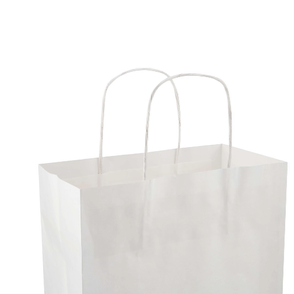 White Twisted Handle Paper Bag