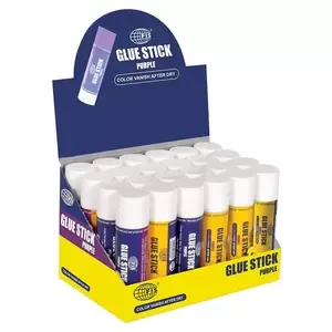 Fis Purple Glue Sticks (25 G) 24 Pieces