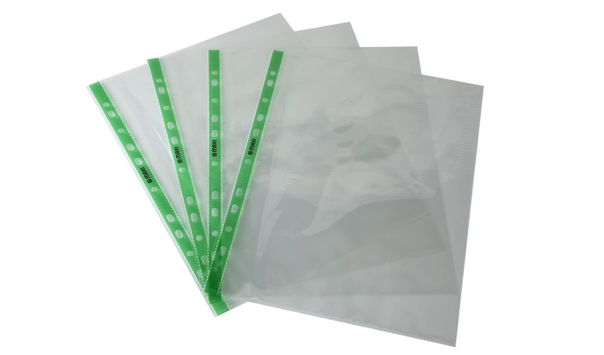 Maxi 80 Micron A4 Sheet Pocket Clear Pack of 100