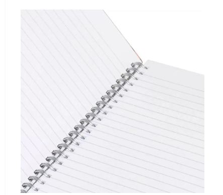 100 sheets LIGHT Spiral Hard Cover Notebook, Single, 22.86 X 20.32 CM -LINBS971605
