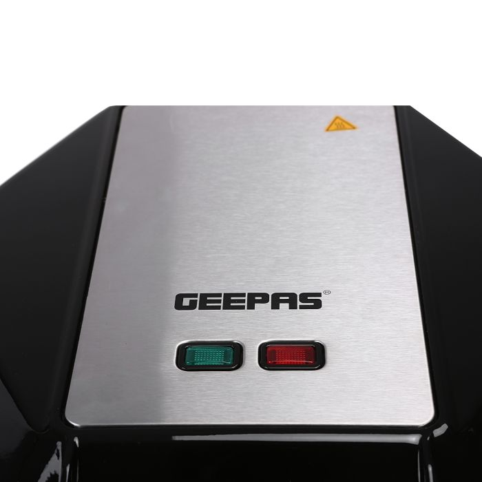 Geepas Smart Samosa Maker Kitchen Appliance Mould Machine Bundle - Make 24 Deep Fill Perfect Samosas Every Time - Wide Opening Non Stick Plates, Indicator Lights