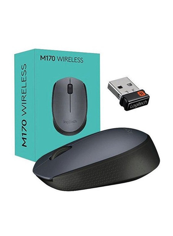 Logitech M170 Wireless Optical Mouse, Black