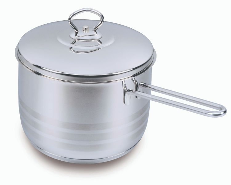 Korkmaz Astra Saucepan With Lid 16X10Cm 2L - Stainless Steel - Silver