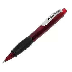 Artline 7071 Mechanical Pencil 0.7mm Medium Line with Build-in Eraser Black Color, Pack of 12 pcs - ARMPEK-7071