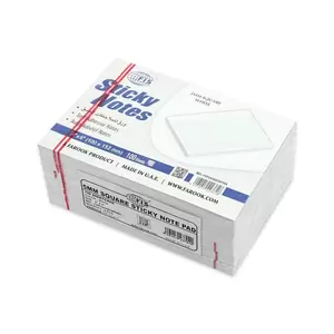 FIS Sticky Note Pad, 4X6 inches, Pack of 6, 5Mm Ruled Pastel White -FSPO4X6R5MPWH