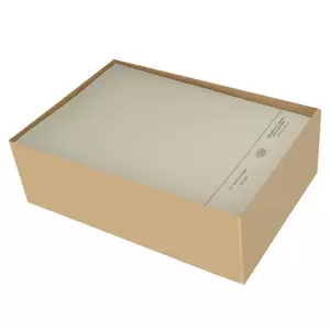 FIS Square Cut Folders With 8 cm Fastener Grey Color, Pack of 50 Pcs, 320 gsm, F/S (210 x 330 mm) Size - FSFF7FGY