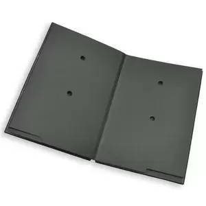 FIS Signature Book, PVC Material Cover, 20 Sheets with Gift Box, Black Color, Black Color, 240 x 340 mm - FSCL20BKN