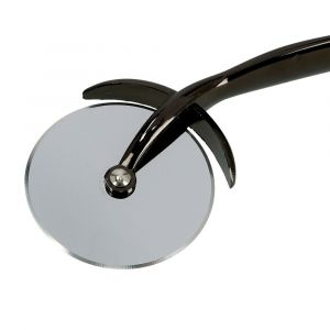Royalford Pizza Cutter Wheel - Stainless Steel - Black - RF4643