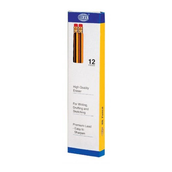 FiIS HB No.2220 Pencils with Eraser (12 Pcs of Pack)