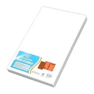 FIS FSCLBFBRD4 Executive Bill Folder Brown Color, Italian PU with Magnet Flap, 150X245mm