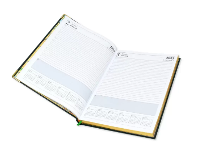 FIS A4 Golden Diary 2023 (English) Maroon - FSDI44EG23MR