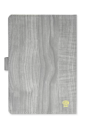 FIS 2024 A5 Diary Arabic/English Vinyl Hard Sewn Cover Grey -FSDI80AE24GY