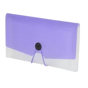 FIS Expanding Files 13 Pockets Purple Color, 261 x 136 x 23 mm Size - FSPG1303PU