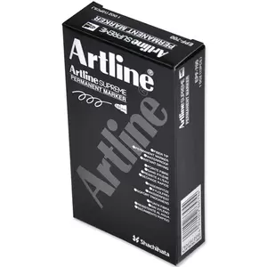 Artline Supreme Permanent Marker Pack of 12, 1.0mm, Bullet, Blue - ARMKEPF-700BL