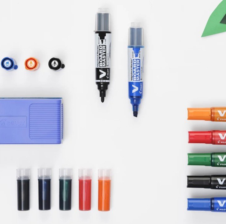 Pilot V Board Master Whiteboard Marker Chisel - Orange (box/12pcs)