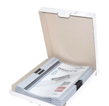 25-Piece Durable Plastic Duraclip File, A4 Size, Grey Colour - DUPG2200-10