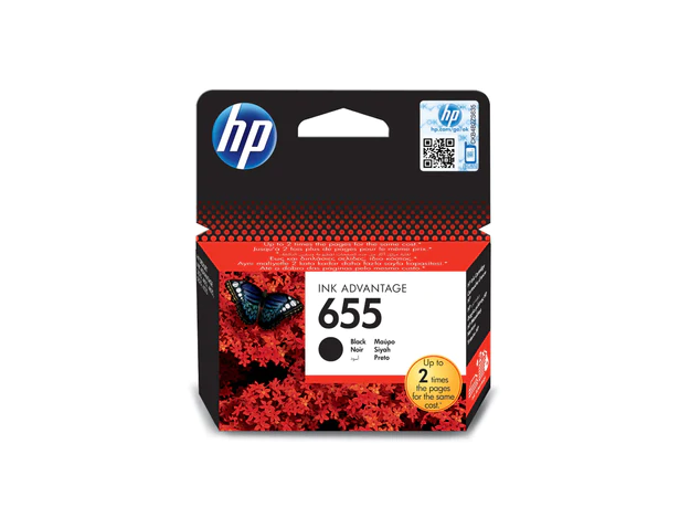 HP 655 Black Ink Cartridge (CZ109AE)