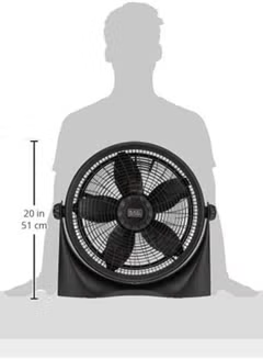 Box Fan ,16 Inch FB1620SA-B5, Black