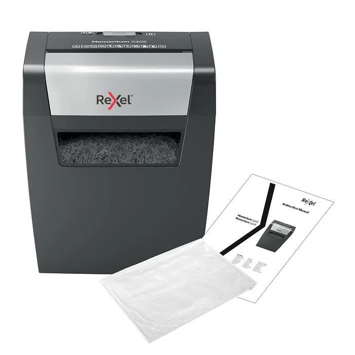 Rexel Momentum X406 Cross Cut Paper Shredder