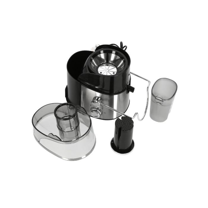 Geepas GJE6106 Juice Extractor 600W - Juicer Machine With Wide Mouth For Whole Fruits Vegetables | 2 Speed With Pulse, Stainless Steel Body | 600ML | 2 Year Warranty