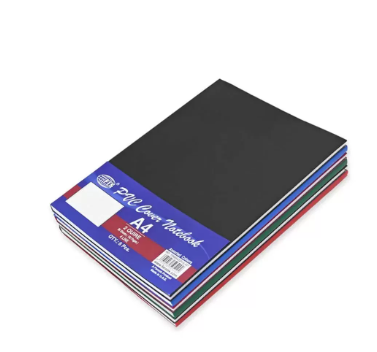FIS Pack of 5 Notebook, Pvc, A4, 4 Lines 2 Quire, Assorted Colors -FSNBA42QPV4LAST