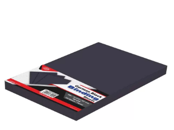 FIS German Black Binding Sheets Pocket of 100 pieces - FSBD180GA4BK