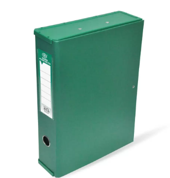 FIS Colored PP Rigid Box File with Colored Plastic Sides, 210 x 330 mm - FSBFRPLGR