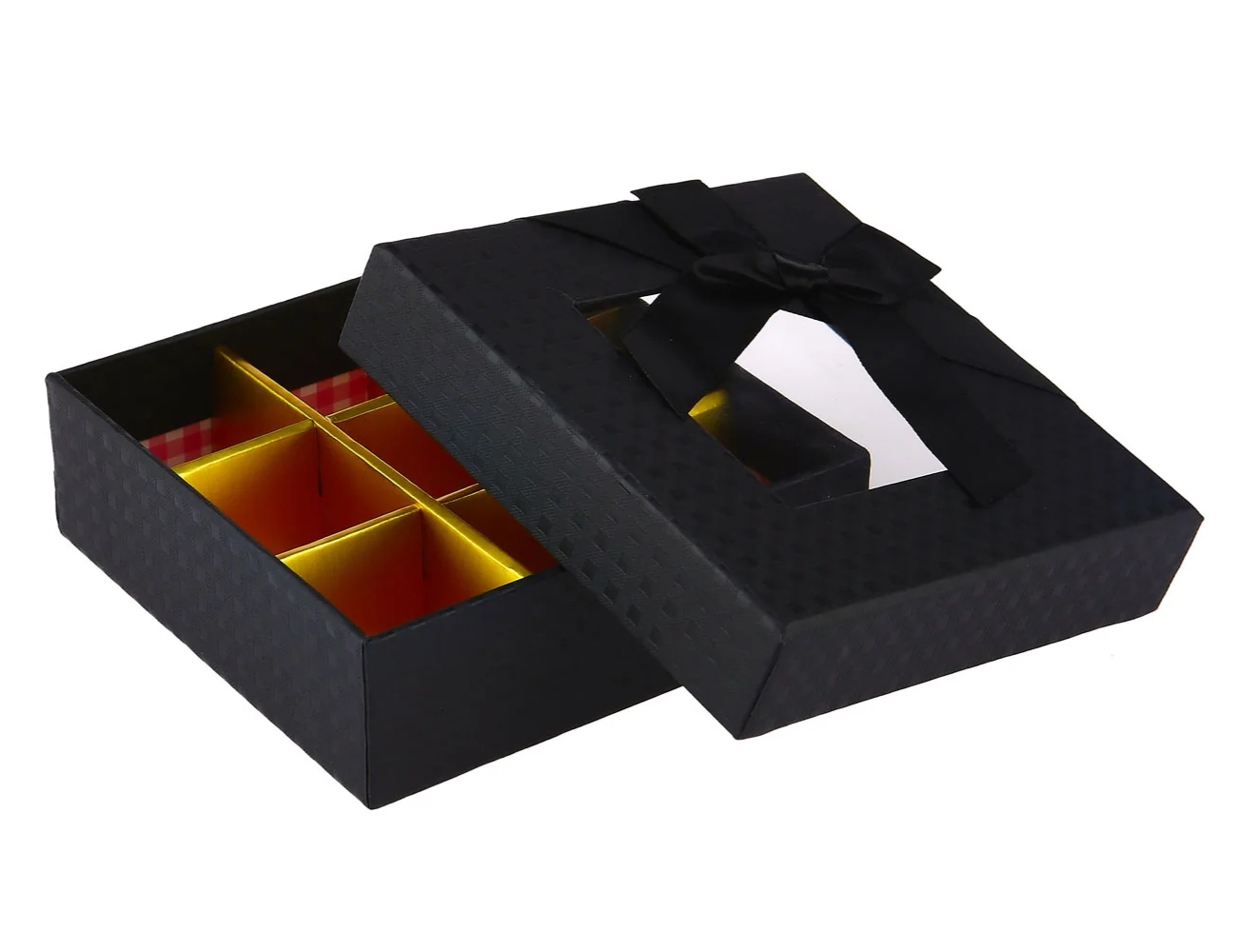 Square Chocolate Gift Box Shape 09 Division - 1 Piece