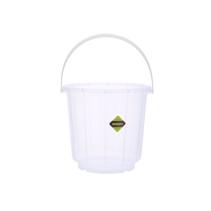 Transparent Bucket With Lid, 22L Plastic Bucket RF10695 | Comfortable Handle For Easy Grip | Multifunctional | Ideal For Home, Garden, DIY Bucket | Leakproof Bucket With Lid