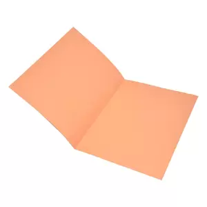 100-Piece FIS Square Cut Folders Without Fastener, Kendal Manila, Orange Color, 225gsm A4 Size - FSFF9A4KOR