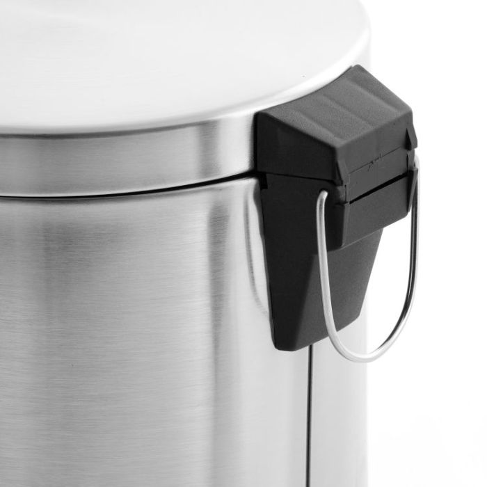 Royalford RF5125 5L Kitchen Pedal Trash Bin | Stainless Steel Rubbish Bin With Soft Close Lid, Foot Pedal, Flat Lid & Strong Plastic Inner Bucket | Fingerprint Proof & Rust Resistant |Odor Free & Hygi