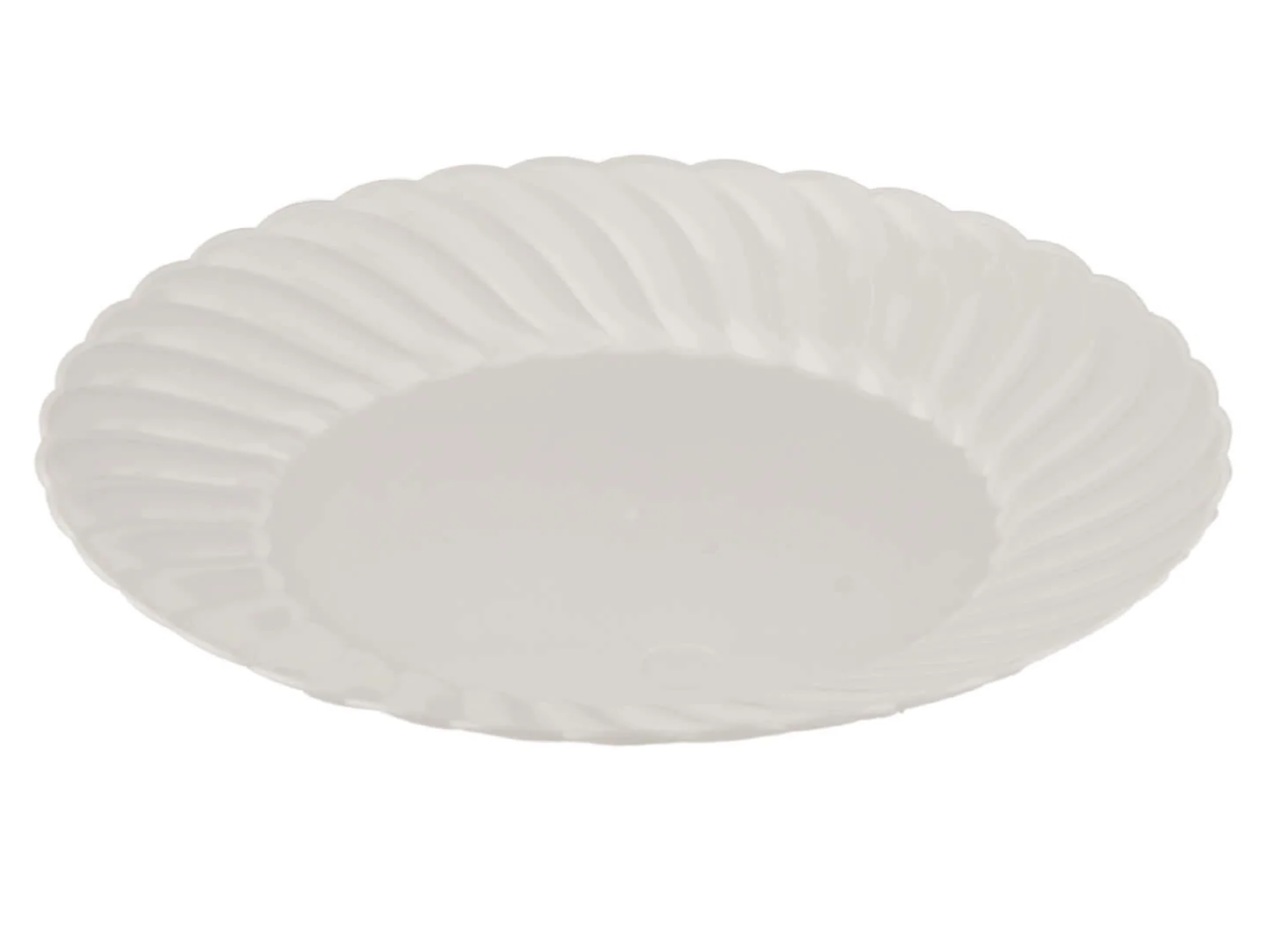 Premium Circle Flower Plate 6 Pieces(Pearl)