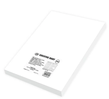 FIS Executive Diary 2023 English/French (1-Week at a glance) Italian PU Padded, Cover, Dark Brown - FSDI35EP23DBR