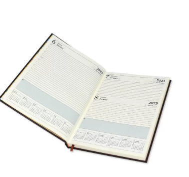 FIS A4 Diary 2023 English (Saturday & Sunday Combined) Green - FSDI47EP23GR